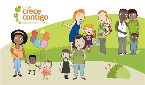 Infografía que muestra la interconexión de los programas Chile Crece Contigo, Chile Cuida y Chile Seguridades y Oportunidades dentro del Sistema Intersectorial de Protección Social.