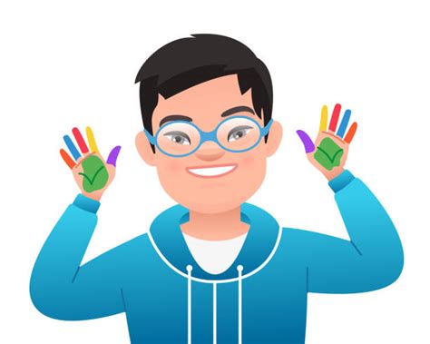 Ilustración: Niños con discapacidad intelectual aprendiendo vocabulario con imágenes