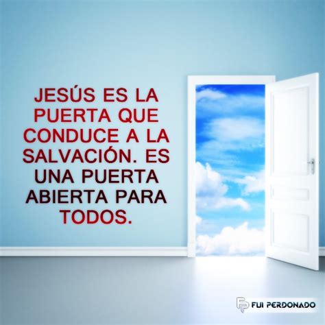 Ilustración de Jesús como la puerta o camino a la salvación