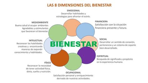 Esquema de las dimensiones del bienestar de las personas mayores