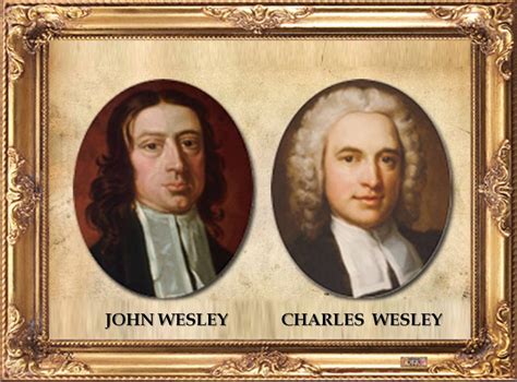 Ilustración de los hermanos Juan y Carlos Wesley, fundadores del metodismo