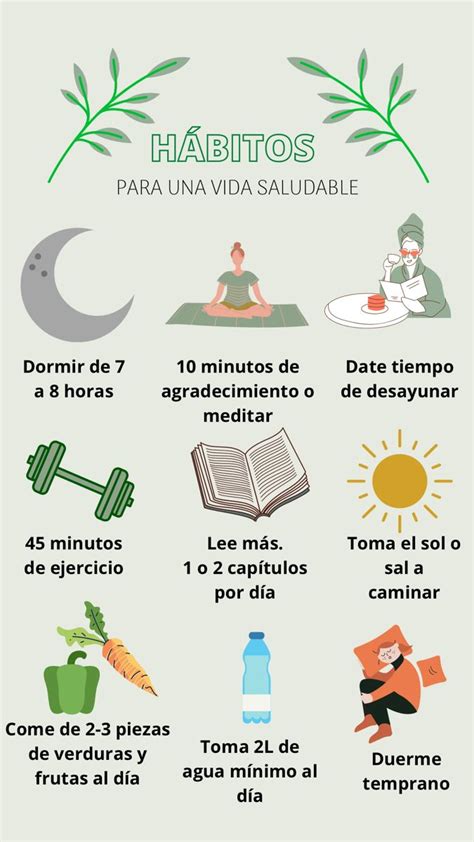 Ilustración de hábitos saludables (dieta equilibrada, ejercicio moderado, sueño reparador) para personas mayores