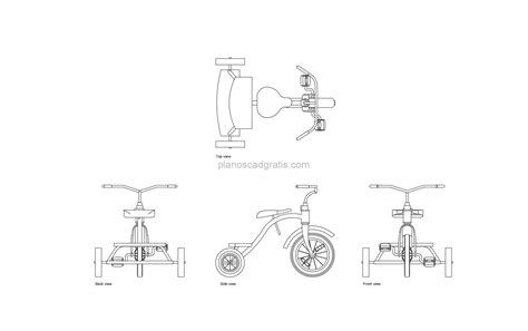 Diseño de triciclo A2B para niños con discapacidad