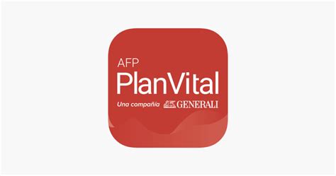 Diseño de interfaz de la aplicación móvil AFP PlanVital mostrando el acceso a información previsional