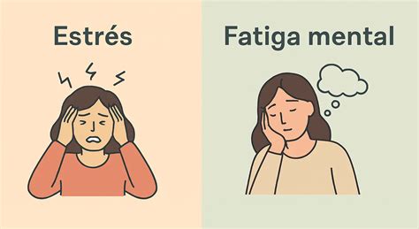 Ilustración de una persona con signos de estrés y fatiga, con un familiar dependiente en segundo plano