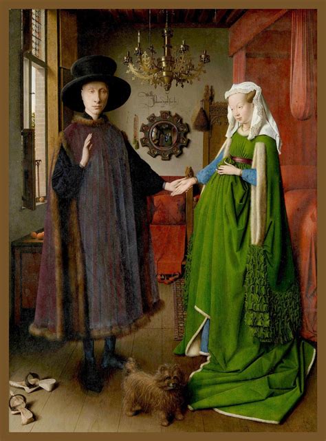 Pintura El matrimonio Arnolfini de Jan Van Eyck