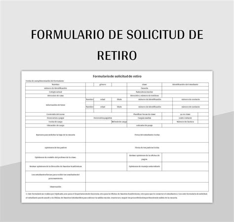 Formulario de solicitud de retiro de fondos previsionales