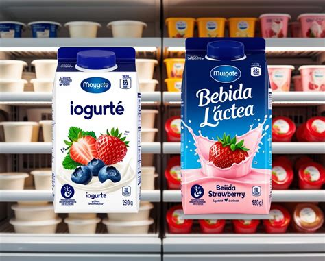 Fotografía de envases de la Crema y Bebida Láctea 