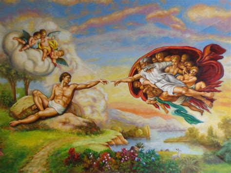 Representación de la creación de Adán, destacando la imagen y semejanza divina