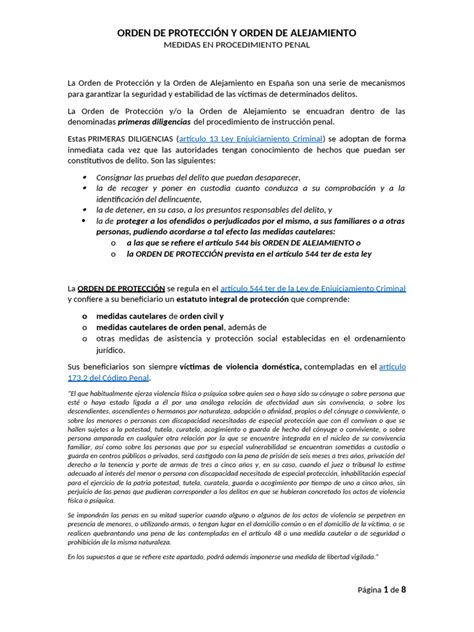 Ilustración de una orden de alejamiento o de protección