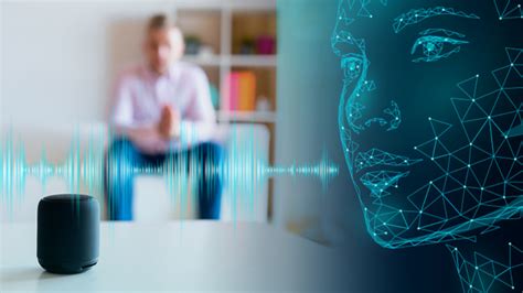 Persona usando control por voz con un smartphone