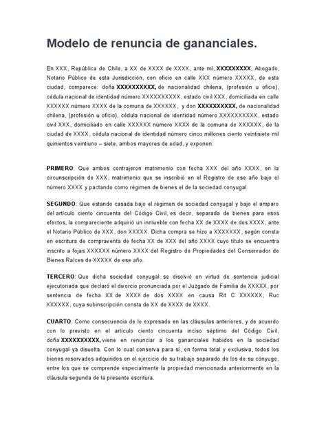 Gráfico comparativo que muestra escenarios de conveniencia para la renuncia a los gananciales.