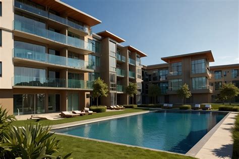 Imagen de un condominio social mejorado, mostrando áreas comunes o fachadas renovadas. Se pueden apreciar elementos de accesibilidad universal como rampas o pasamanos.
