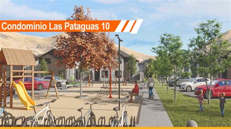 Render exterior de una casa en Condominio Las Pataguas con amplio patio