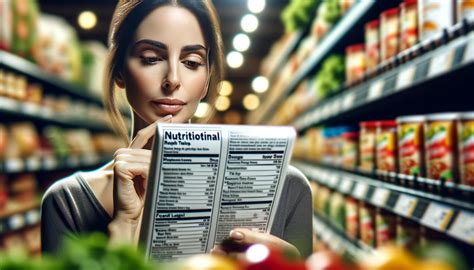 Persona leyendo la etiqueta nutricional de una bebida vegetal en un supermercado