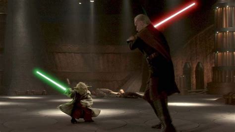 Yoda en duelo con el Conde Dooku