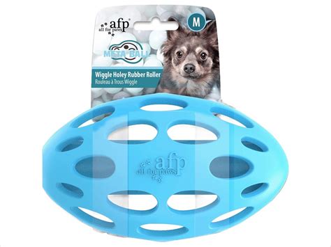 AFP Wiggle Holey Rubber Roller en forma de rugby con agujeros