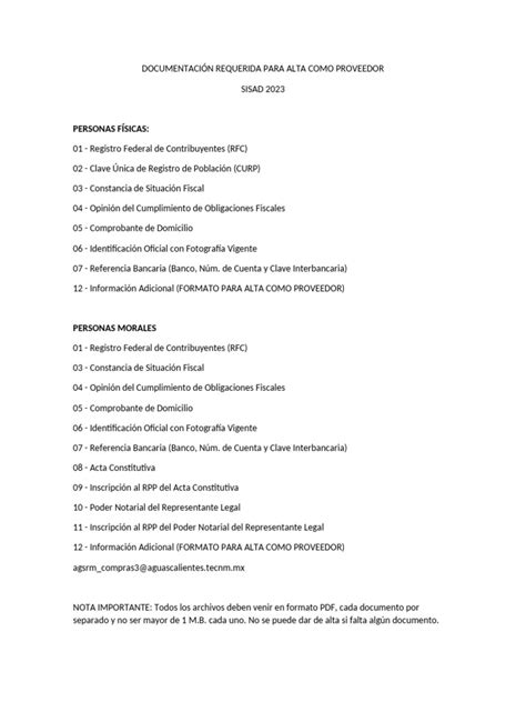 Documentación requerida para acreditar discapacidad