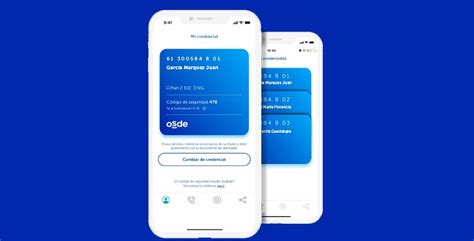 Smartphone mostrando la app de Credencial Digital OSDE en pantalla