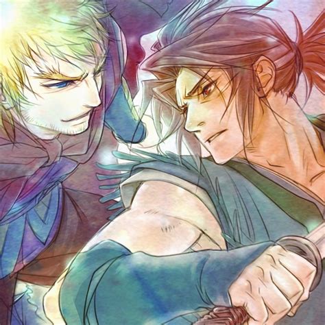 Diseño de personajes de Nanashi y Luo-Lang en Sword of the Stranger.