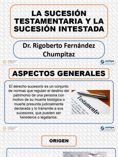 esquema comparativo entre sucesión intestada y testamentaria