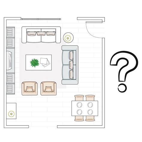 Plano esquemático de un hogar de ancianos ideal con salas de estar y comedor interior adecuado