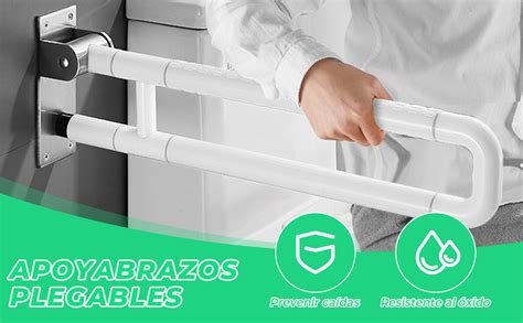 Diversos modelos de barras de seguridad para baños accesibles