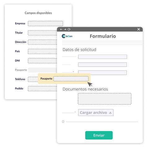 Captura de pantalla de un formulario de solicitud de beneficios en línea con campos para adjuntar documentos
