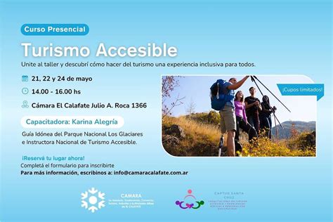 Infografía sobre los pilares del turismo inclusivo: infraestructura accesible, capacitación del personal y gestión de aforos ambientales.