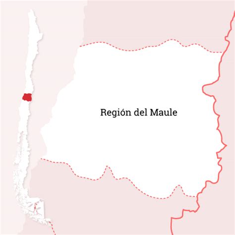 Mapa de la zona del Maule destacando los ELEAM disponibles y los centros diurnos municipales.
