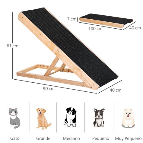 Rampa para perros adaptada para subir escaleras