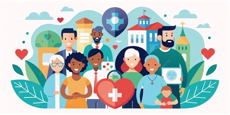 Ilustración representando el apoyo familiar y comunitario en la prevención de drogas, con iconos de comunicación, actividades y ayuda profesional.