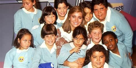 Montaje con los rostros de los niños actores de Carrusel.