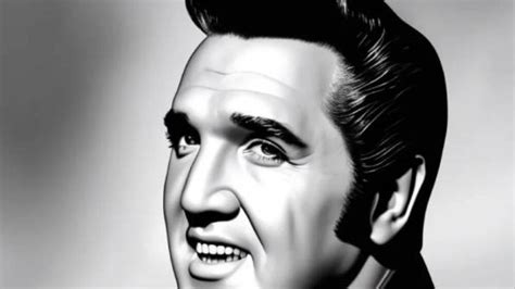 Recreación digital del rostro de Elvis Presley como un hombre anciano