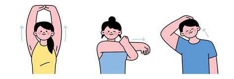 Ilustración 1: Movimientos básicos de calentamiento de brazos.