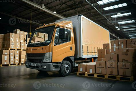 Instalaciones de Empresas Ariztía con camiones de distribución