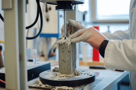 Ilustración de un profesional realizando ensayos de laboratorio en materiales de construcción vial