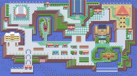 Mapa general del Frente de Batalla en Pokémon Esmeralda