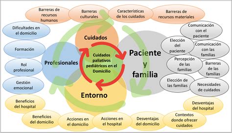 Diagrama que ilustra los tres niveles de atención en cuidados paliativos pediátricos y la transición entre ellos, incluyendo el 