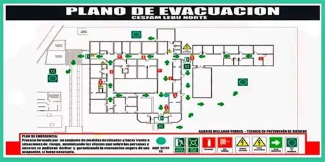 Esquema de un hospital con señalización de rampas, ascensores y baños accesibles