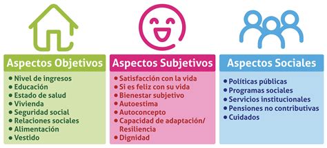 Infografía: Factores objetivos, subjetivos y sociales que componen la calidad de vida en el adulto mayor