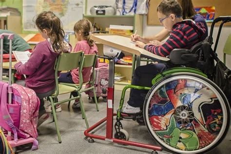 Foto: Niños con discapacidad en un entorno escolar inclusivo