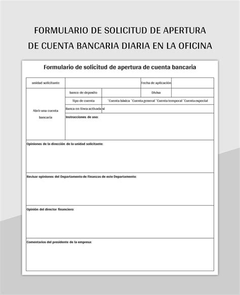 Formulario de apertura de cuenta de indemnización obligatoria para trabajador de casa particular