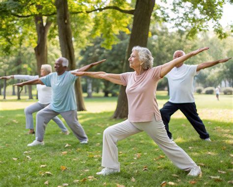Persona mayor realizando ejercicios de estiramiento en su sala de estar