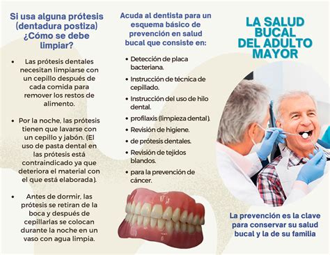 Infografía sobre los índices de salud oral en adultos mayores