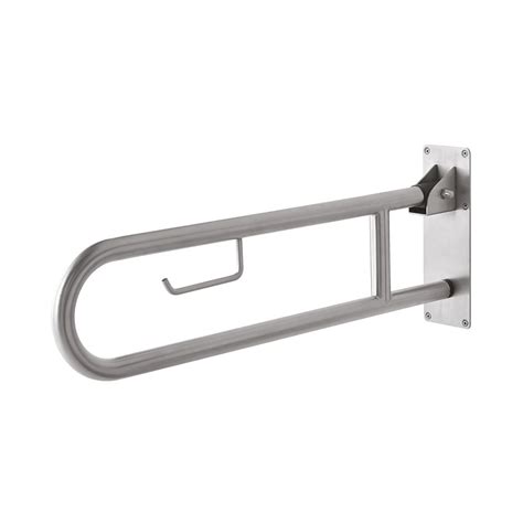 Diseño de una barra de apoyo abatible HEWI en un baño moderno