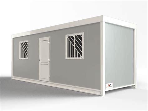 Foto de una caseta de oficina de obra prefabricada
