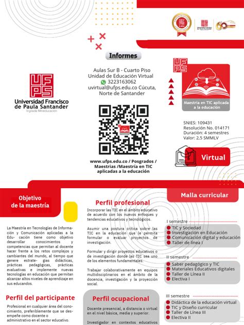 Logotipo o brochure informativo del programa PRODEPAM