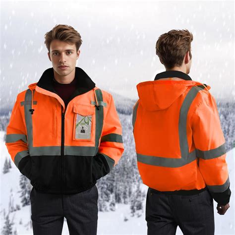 Chaqueta de seguridad de alta visibilidad para trabajo al aire libre