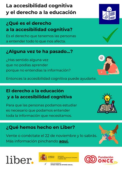 Infografía sobre la importancia de la accesibilidad cognitiva y la información adaptada para personas con discapacidad intelectual